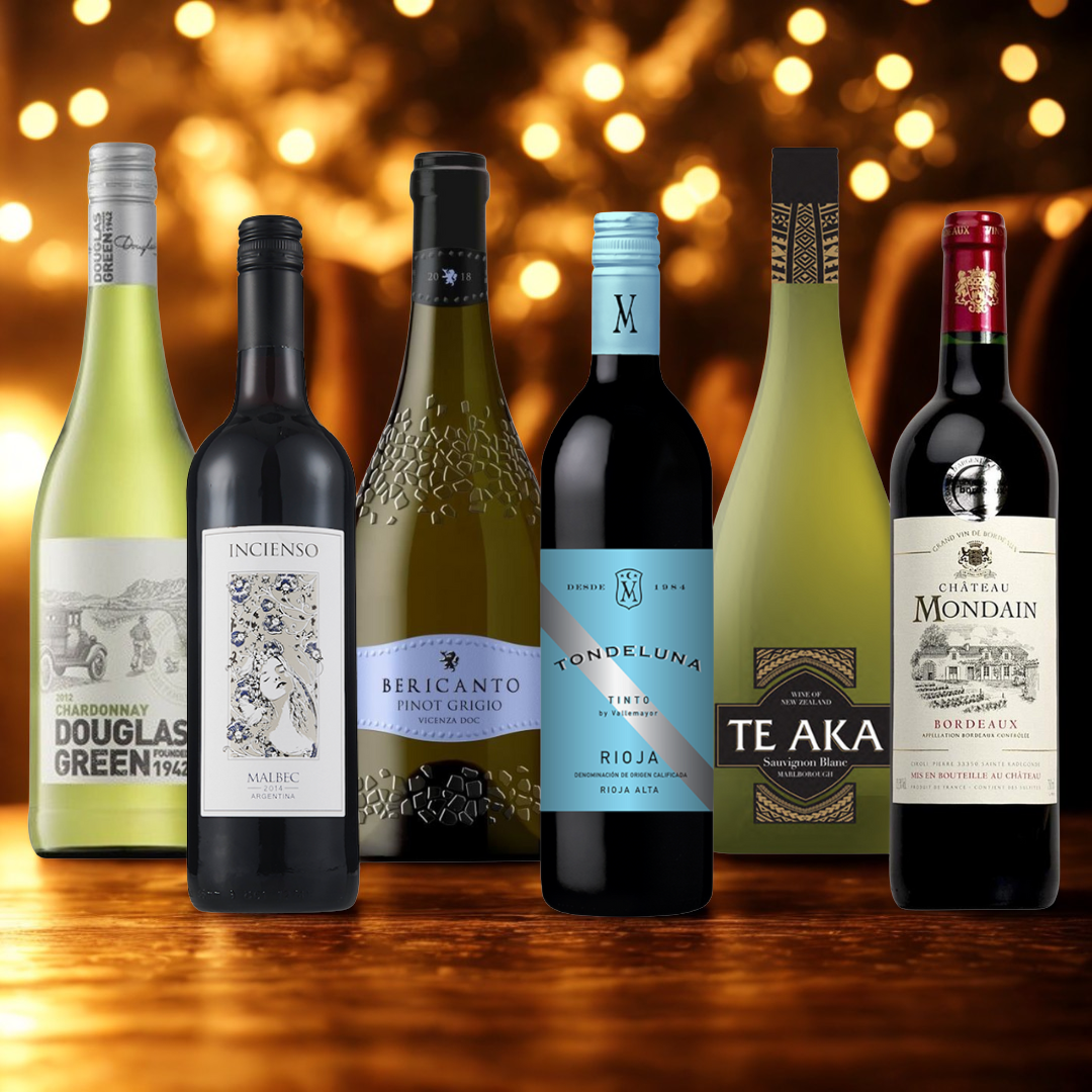 World Wine Customer Favourites Mixed Case – Premium Red & White Selection (6 Bottles)