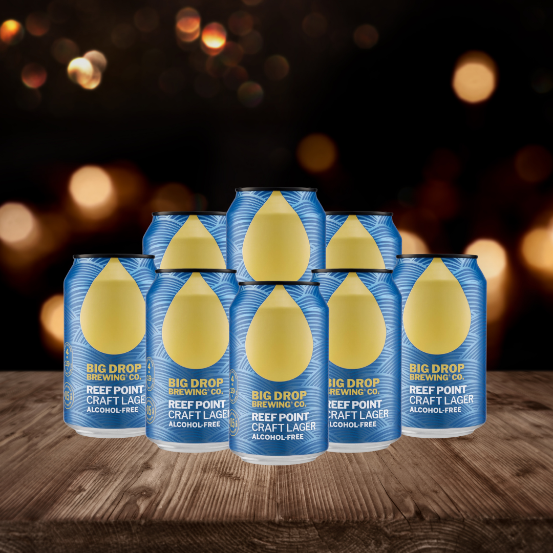 Big Drop Reef Point Non-Alcoholic Lager 330ml Cans - 0.5% ABV (Multipack)