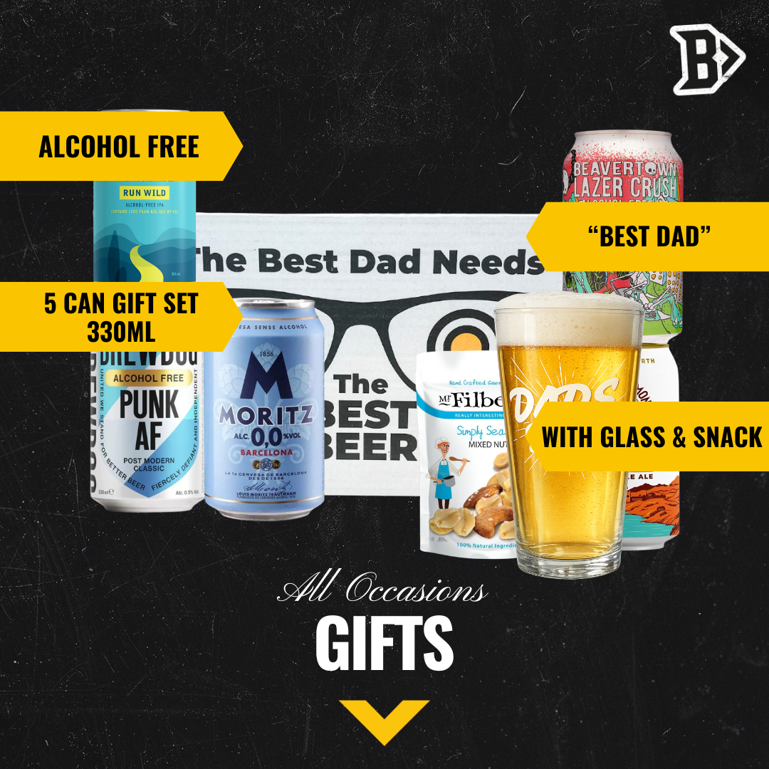 Ale “Best Dad” Gift Set – Doom Bar, Hobgoblin & Shipyard with Dad’s Beer Glass