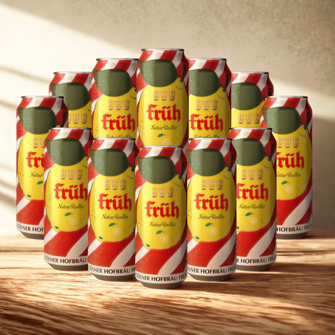 Fruh Kolsch Radler 500ml Cans (Multipack) - 2.2% ABV