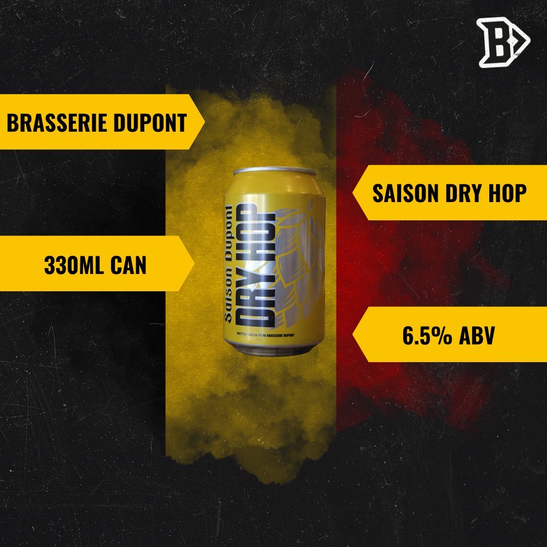 Brasserie Dupont Saison Dupont Dry Hop 330ml Cans - 6.5% ABV (12 Pack)