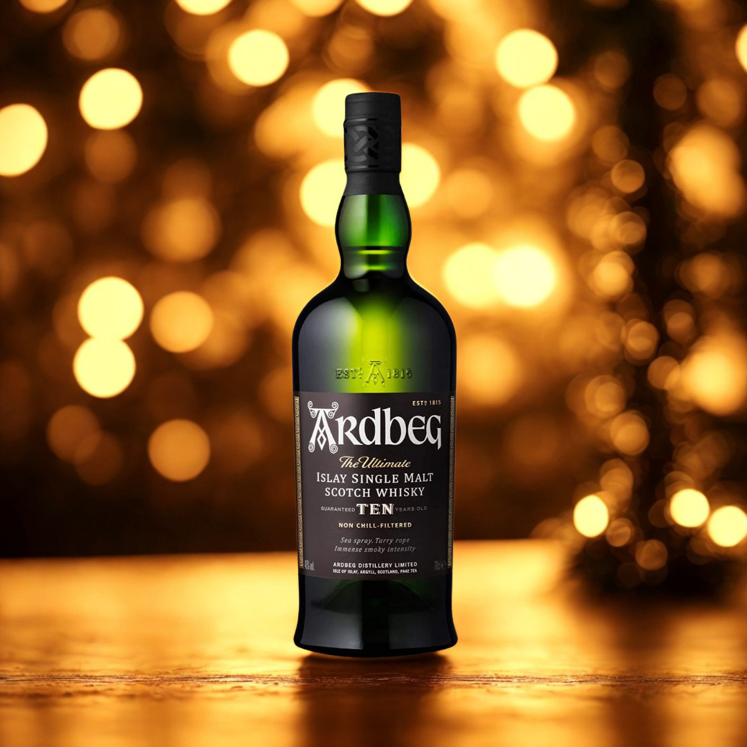 Ardbeg 10 Year Old Single Malt Scotch Whisky – 70cl (46% ABV)
