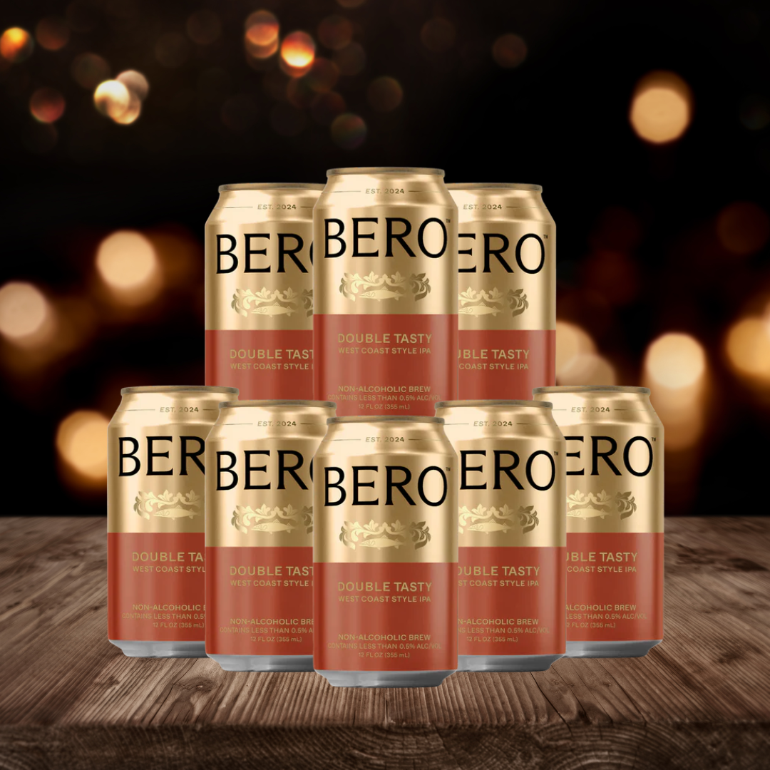 BERO Double Tasty West Coast IPA 355ml Cans – 0.5% ABV (8 pack)