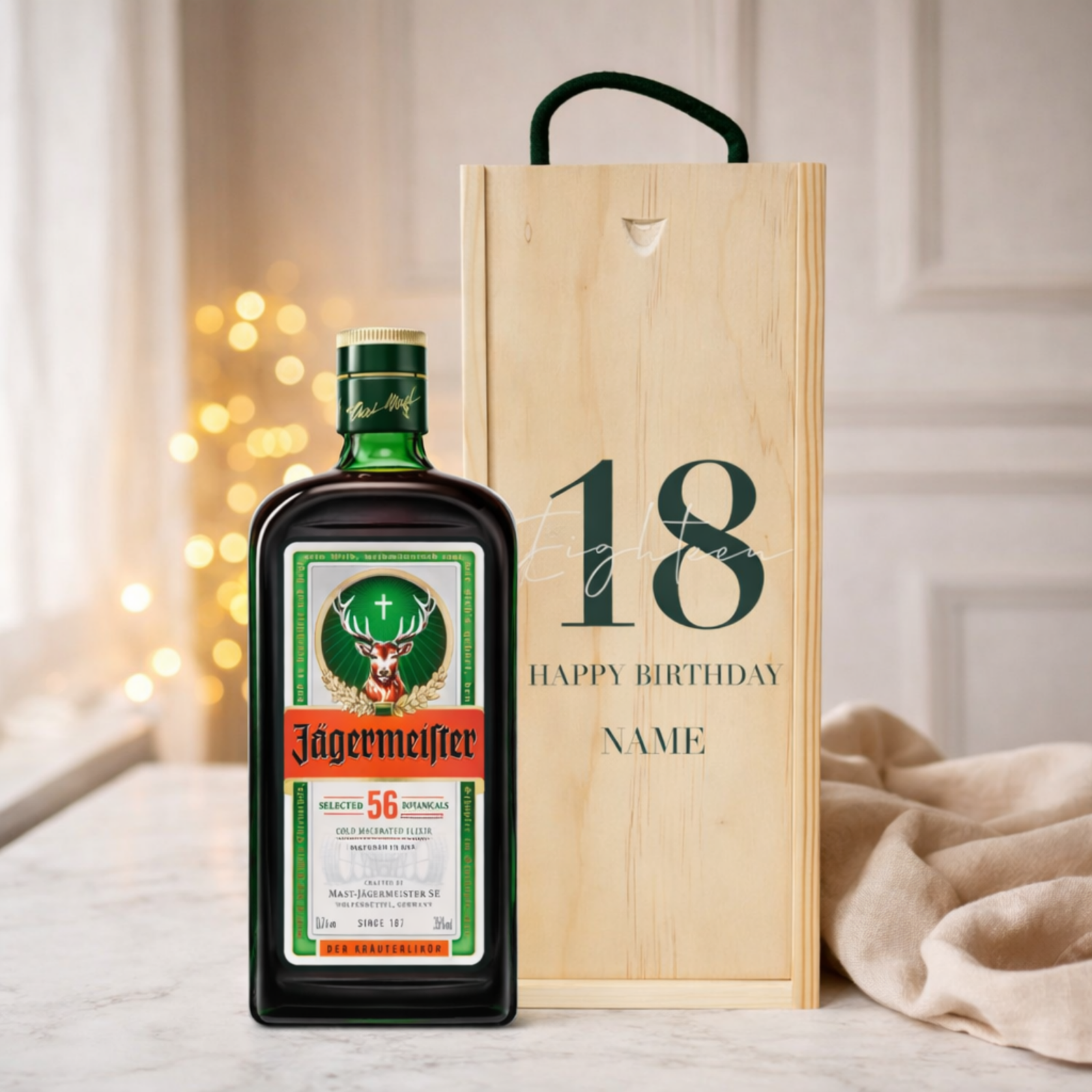 Personalised 18th Birthday Aperitif Gift Set – Premium Spirits Selection with Personalised Lid