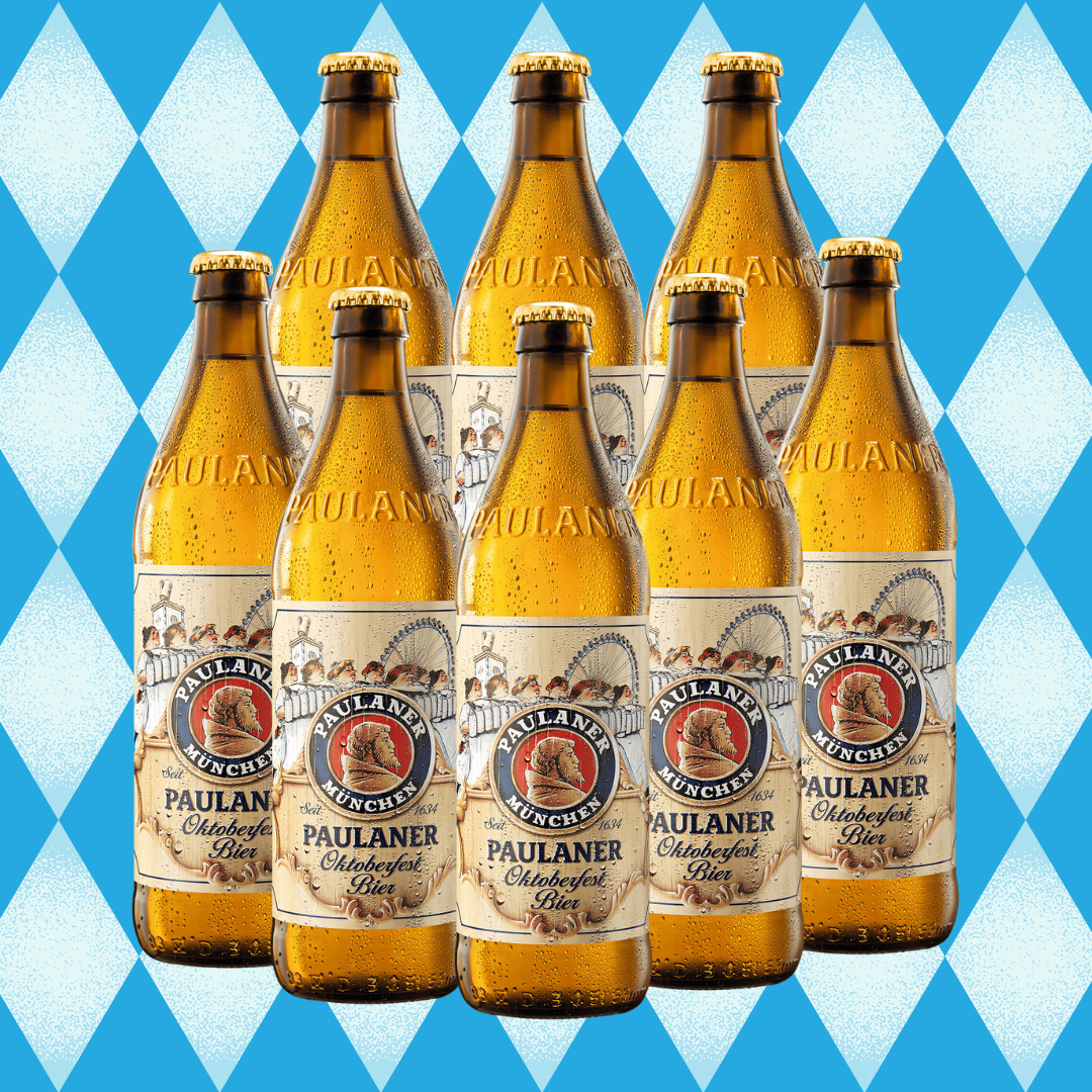 Paulaner Munchen Oktoberfest Premium German Bier 500ml Bottles (Multipack) - 6.0% ABV