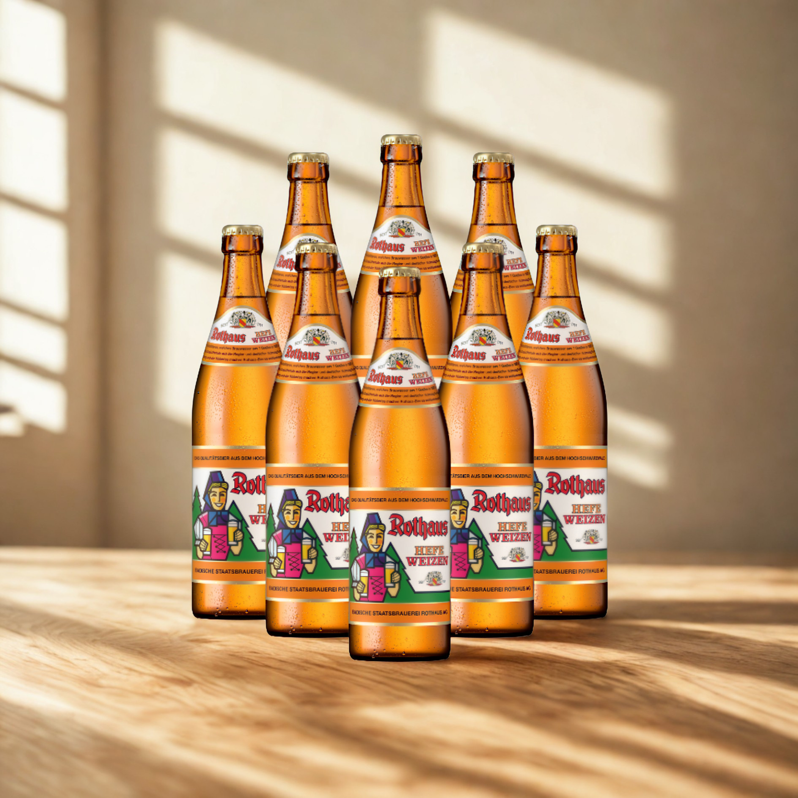 Rothaus German Wheat Beer Hefeweizen 500ml Bottles - 5.4% ABV (Multipack)