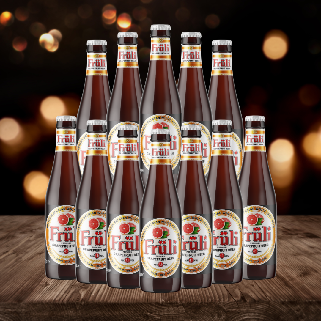 Fruli Grapefruit Belgian Fruit Beer – 4.1% ABV 330ml Bottle (12 Pack)