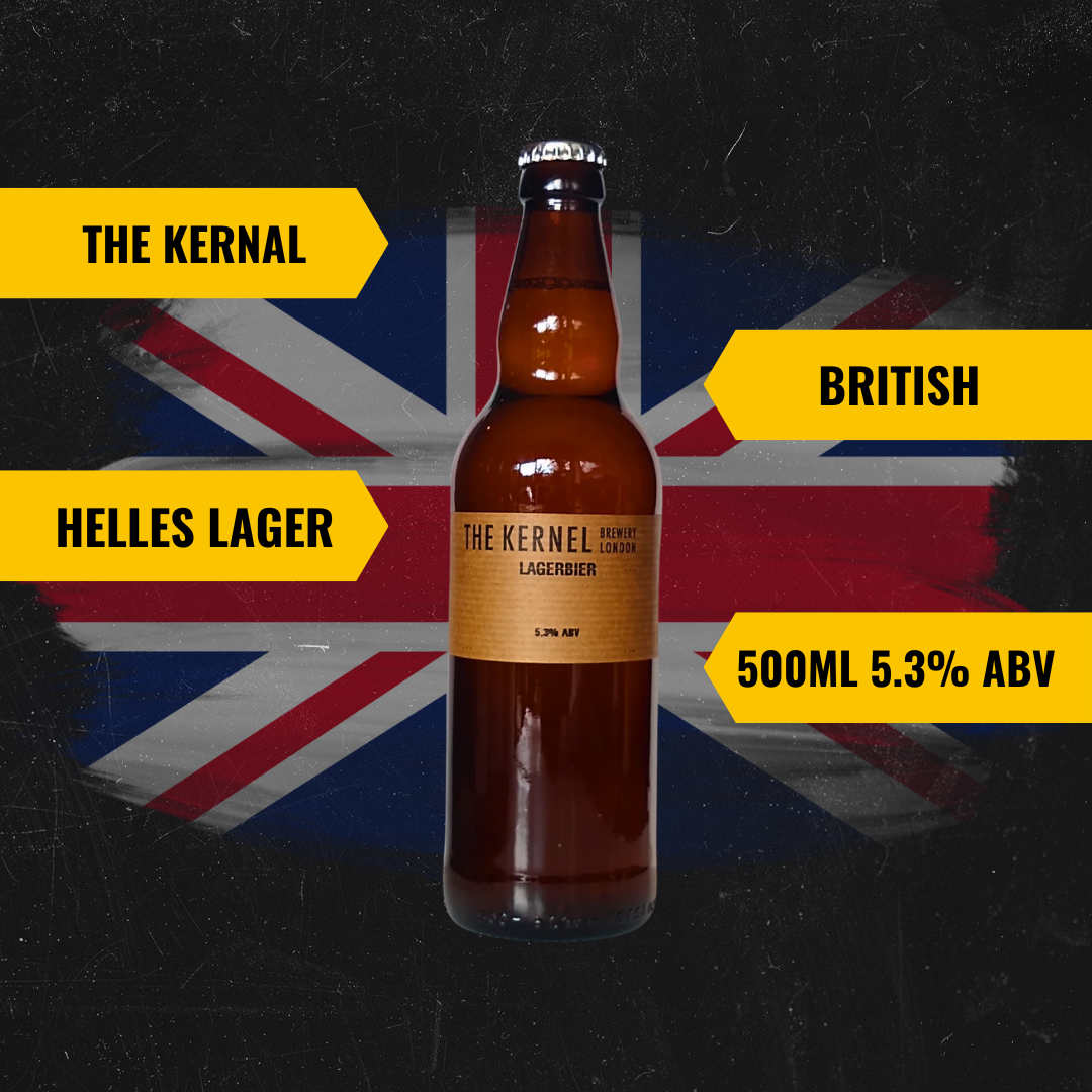Kernel British Lagerbier 500ml Bottles - 5.3% ABV (12 Pack)