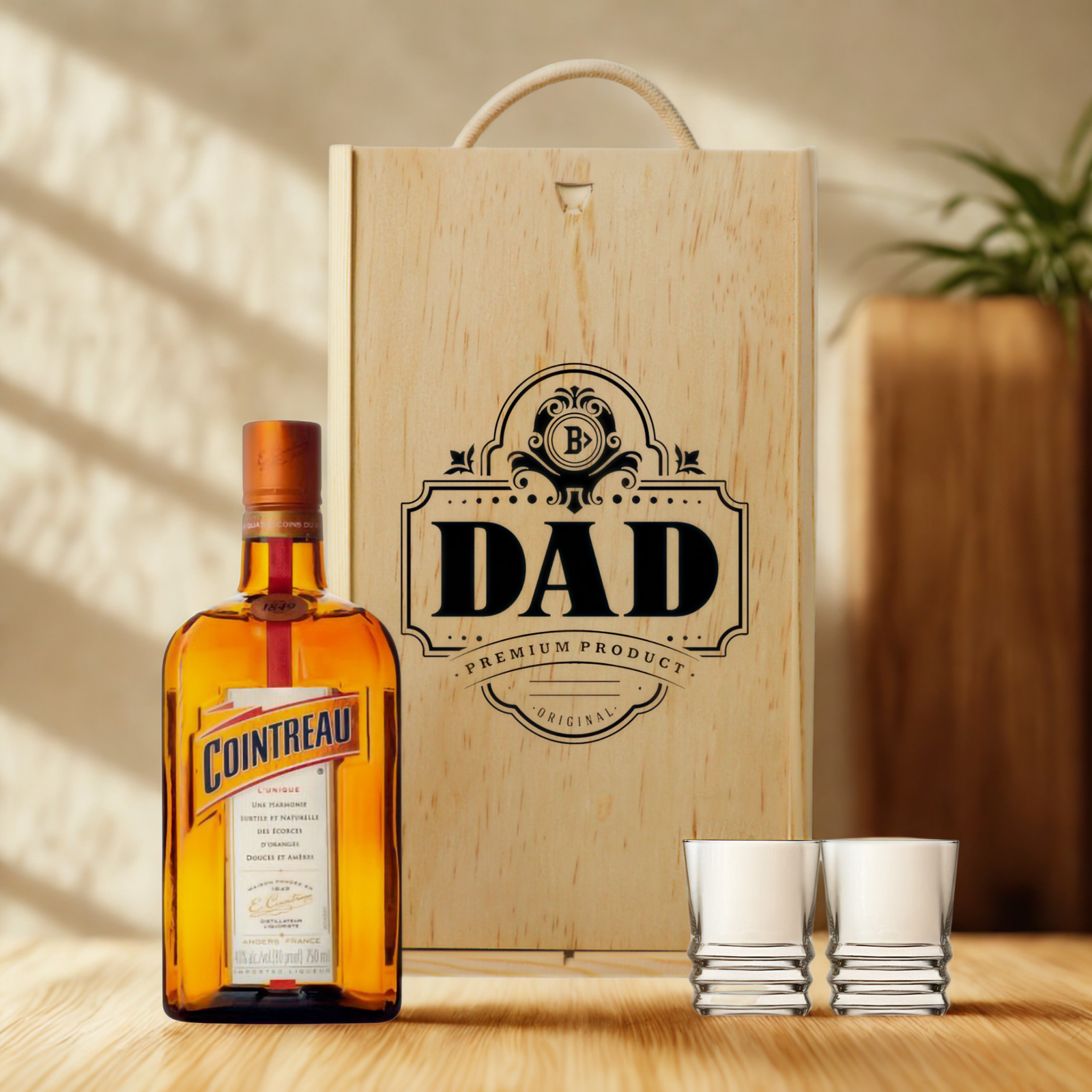 Best Dad Aperitif & Liqueur Gift Set – Premium Spirits Selection with Glasses