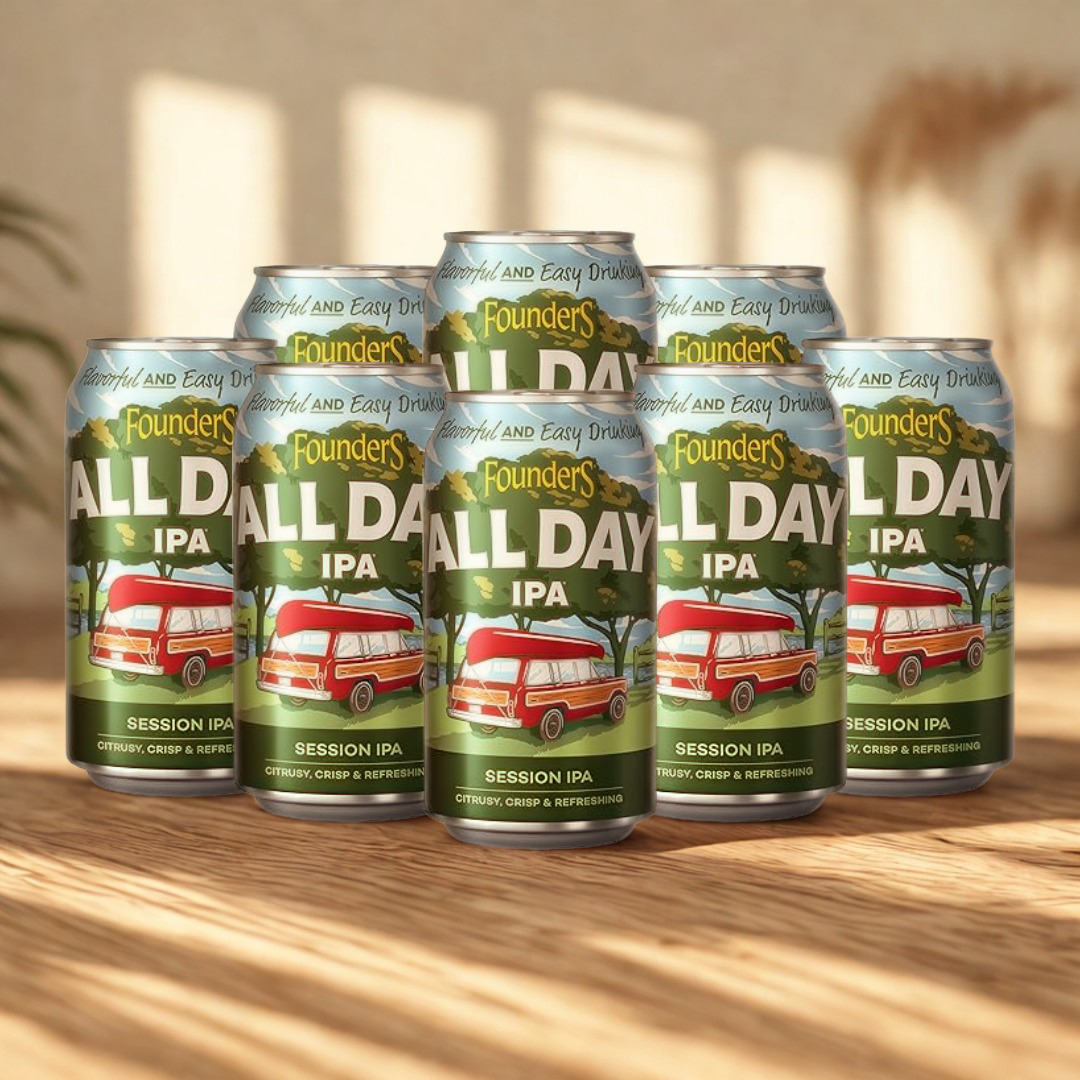Founders All Day American IPA 355ml Cans - 4.7% ABV (Multipack)