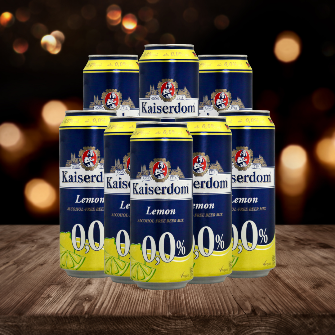 Kaiserdom Lemon Radler German Low Alcohol 500ml Cans - 0.0% (Multipack)