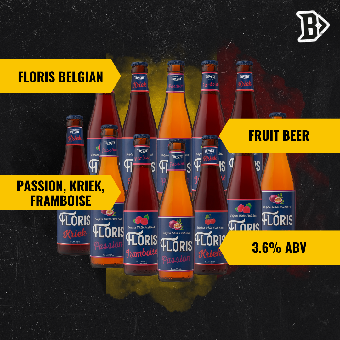 Floris Belgian Fruit Beer Mixed Case 330ml Bottles (12 Pack)