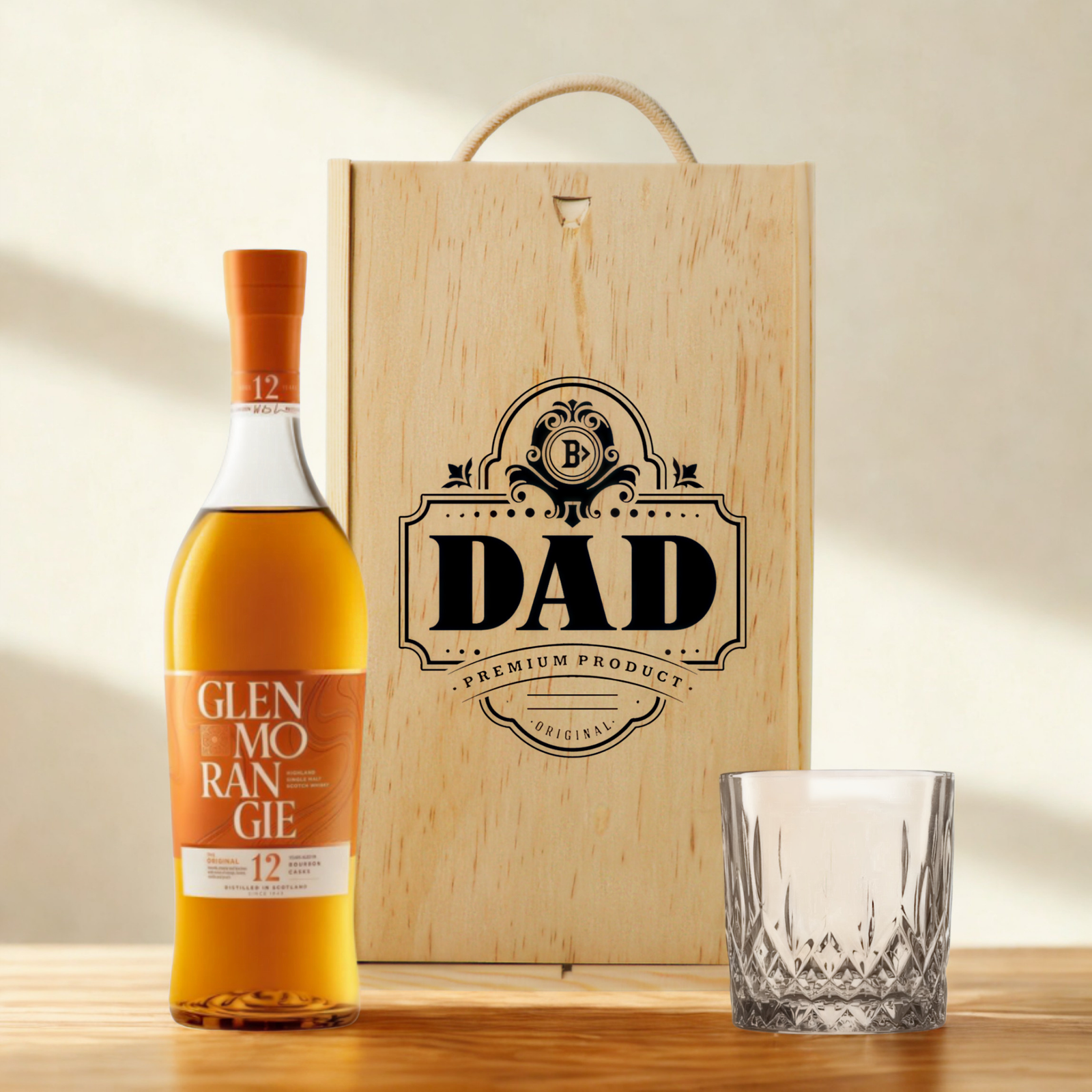 Best Dad Whisky Gift Set with Glass – Premium Whisky Selection 70cl