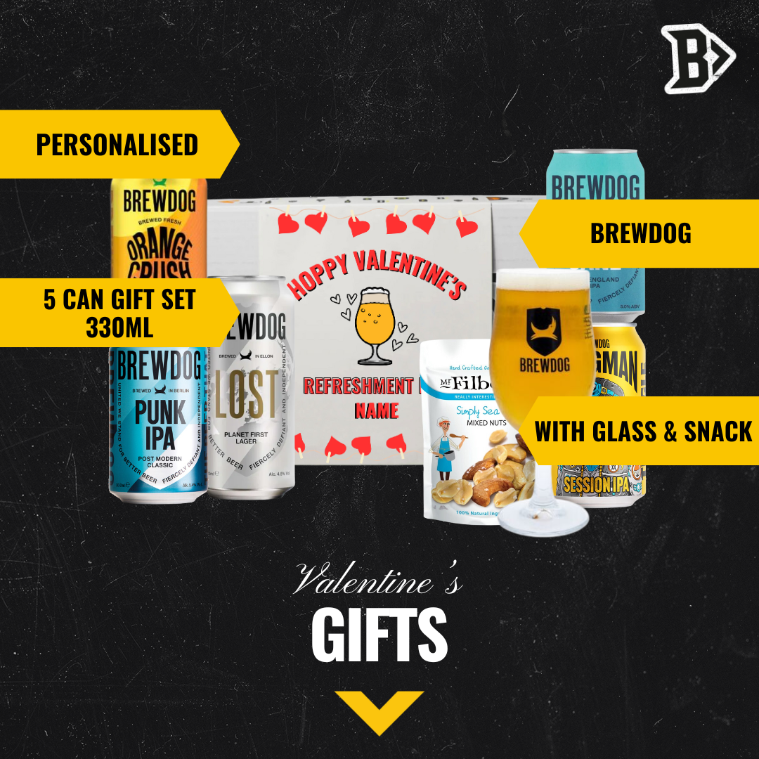 Personalised Beavertown Hoppy Valentine's Craft Beer Gift Set - (5 x 330ml)