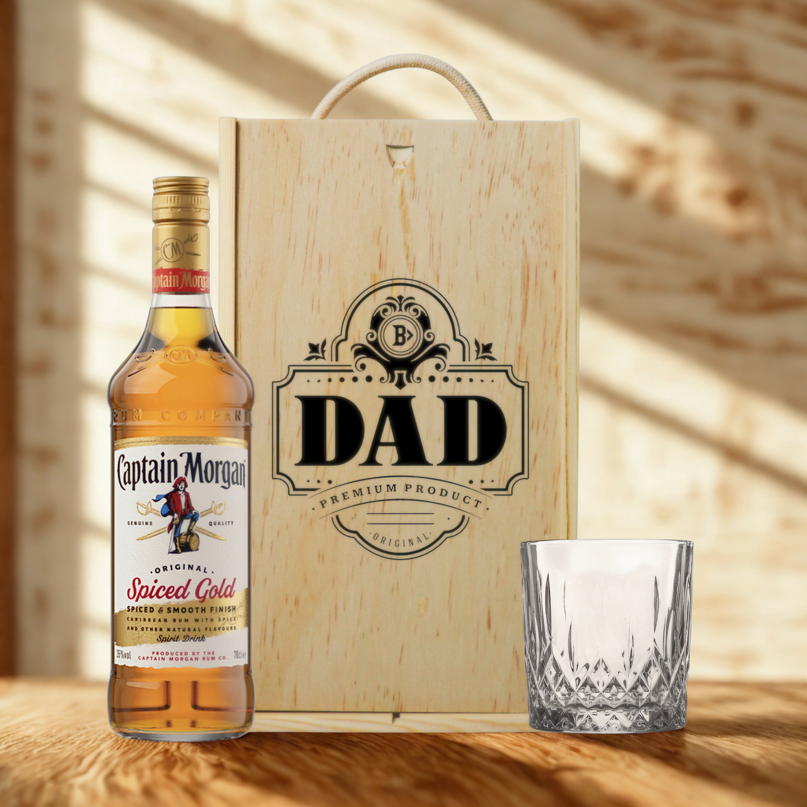 Best Dad Rum Gift Set with Glass – Premium Rum Selection 70cl