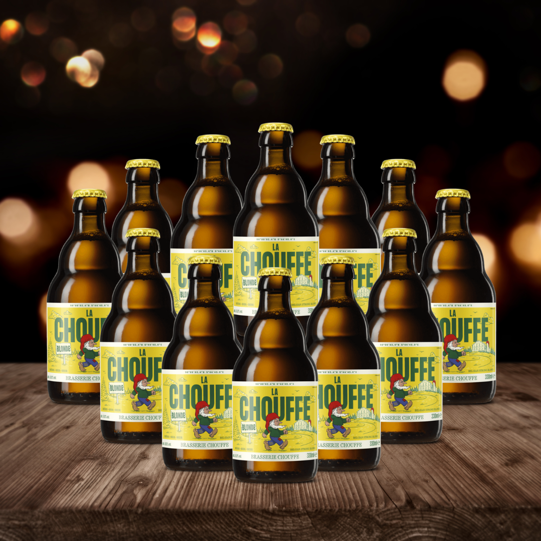 La Chouffe Belgian Blond Beer 330ml Bottles - 8.0% ABV (Multipack)