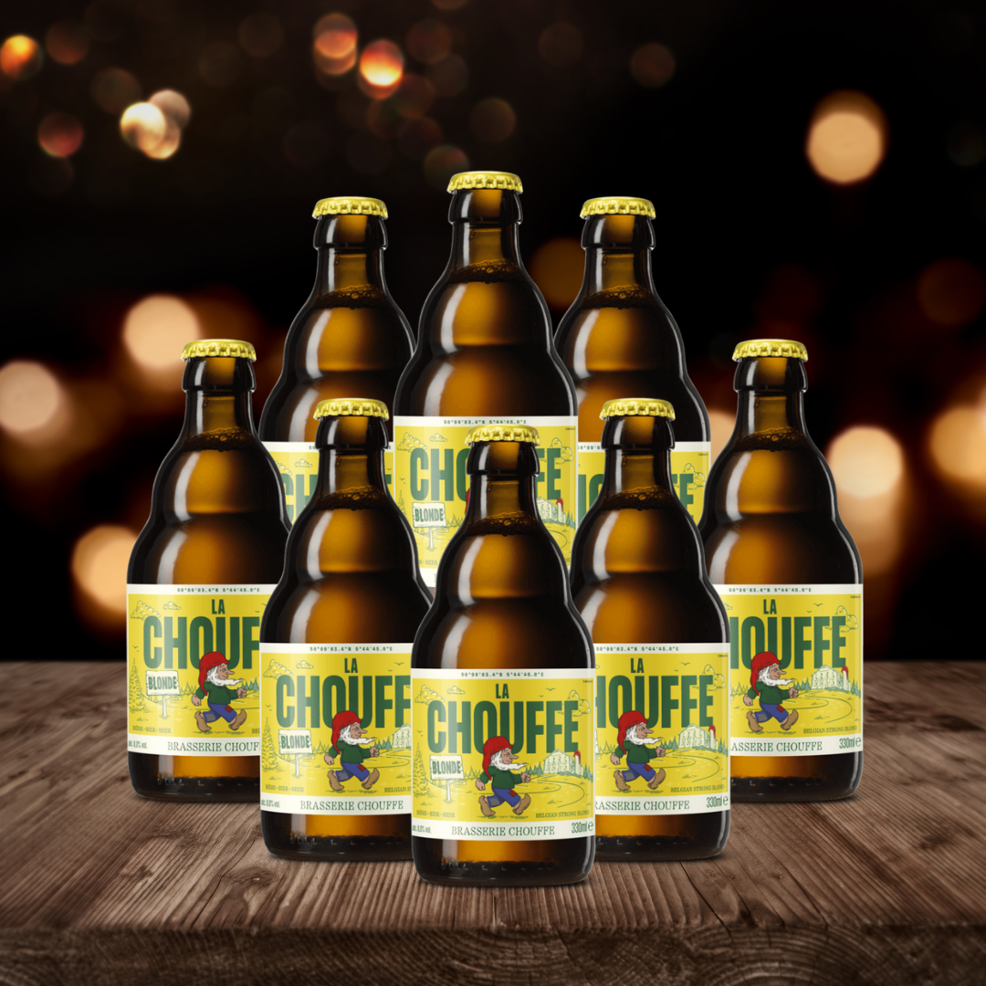 La Chouffe Belgian Blond Beer 330ml Bottles - 8.0% ABV (Multipack)
