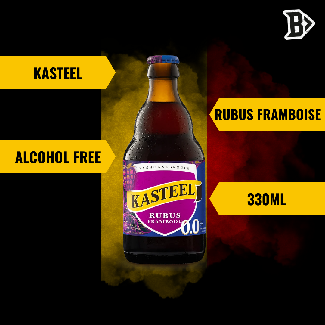 Kasteel Belgian Rubus Framboise 330ml Bottles – 0.0% ABV (12 Pack)