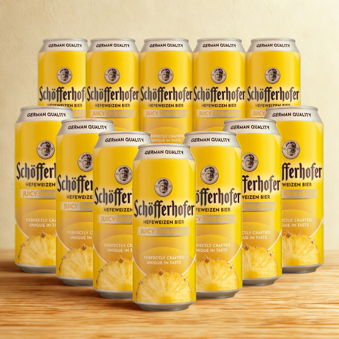 Schöfferhofer Pineapple German Low Alcohol Beer - 2.5% ABV (Multipack)
