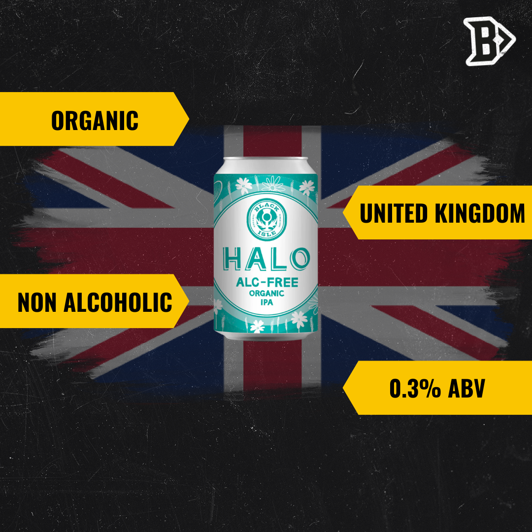Black Isle Halo Organic Alcohol Free IPA 330ml Cans - 0.3% ABV (12 Pack)