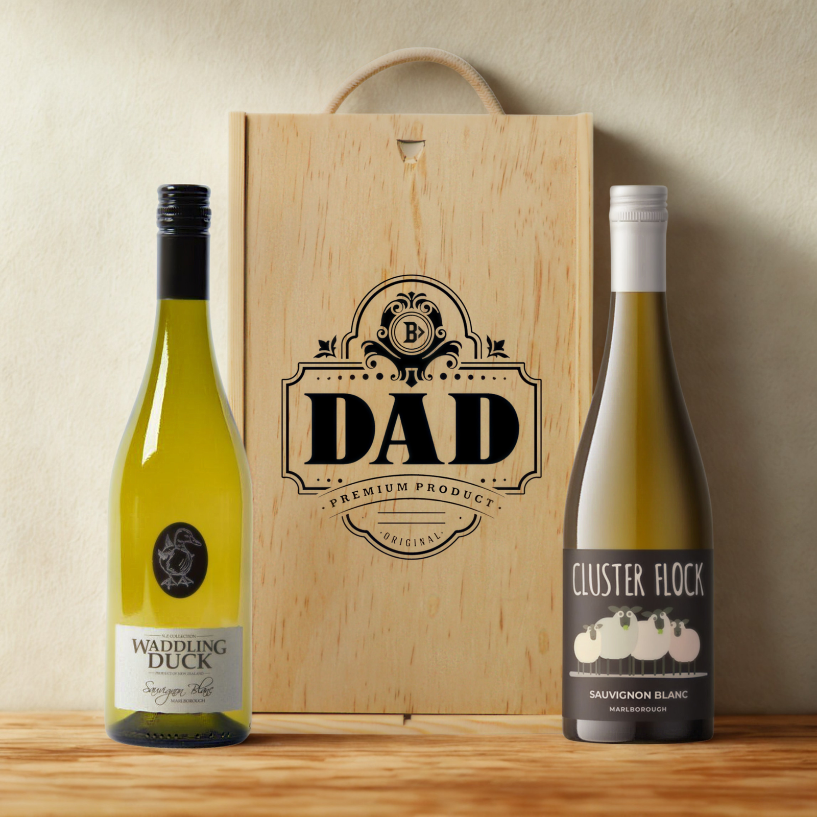 Best Dad Wine Gift Set – Premium Red & White Wine Selection