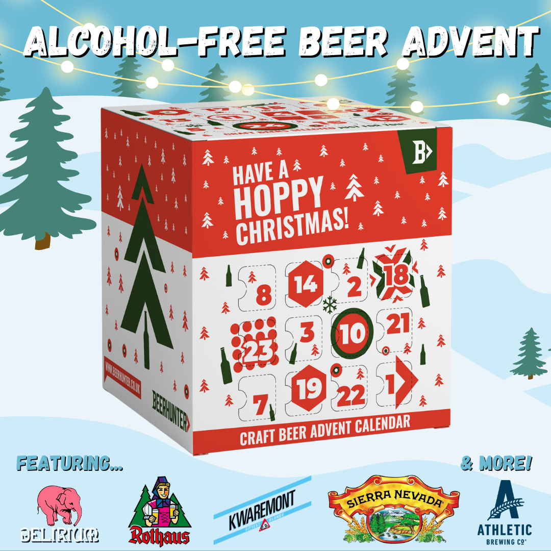 Alcohol-Free Craft Beer Advent Calendar 2026 – 24 Alcohol-Free Ales, Lagers & IPAs Christmas Countdown (24 Pack)
