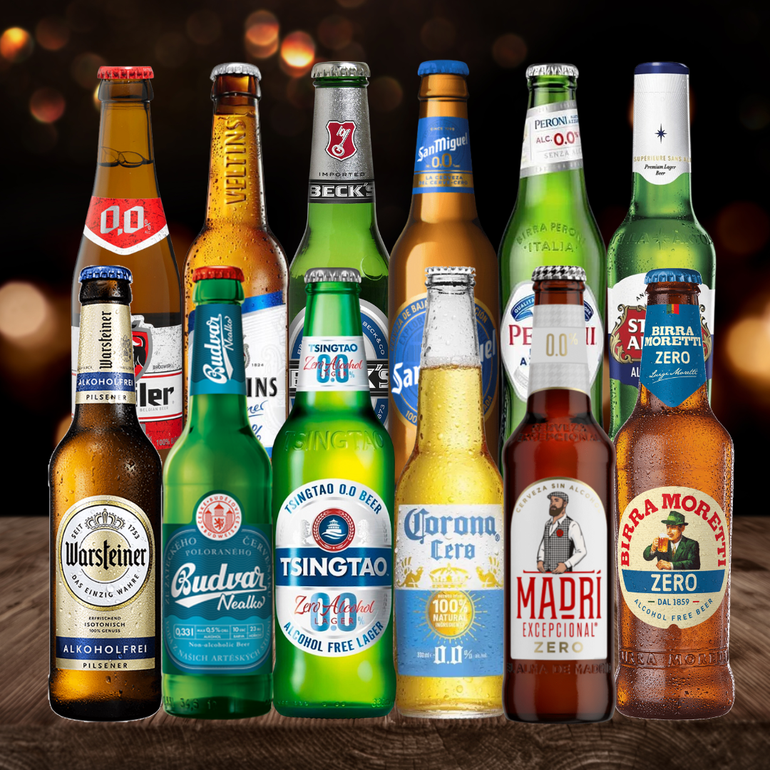 Premium Lager Low/No Alcohol Free Mixed Case Gift Set – (12 Pack)