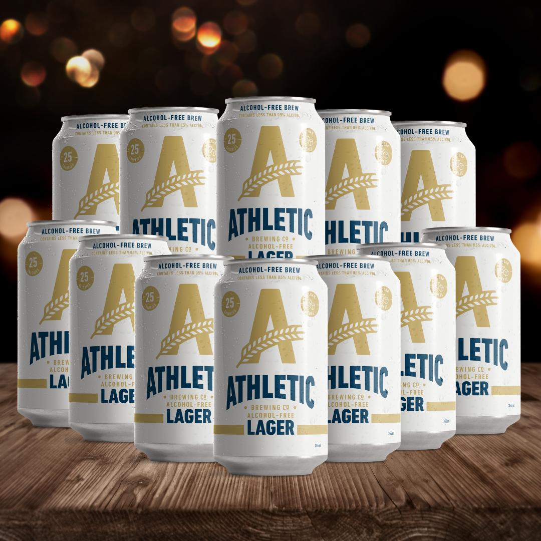 Athletic Brewing Co Alcohol Free Lager 355ml Cans - 0.5% ABV (12 Pack) - BEERHUNTER
