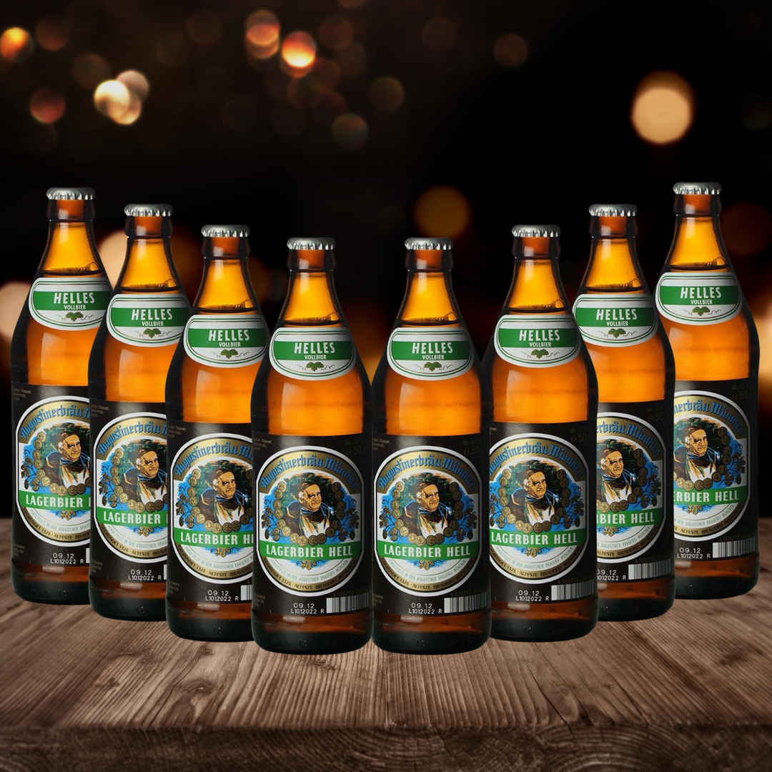 Augustiner Helles German Lager 500ml Bottles - 5.2% ABV (Multipack)