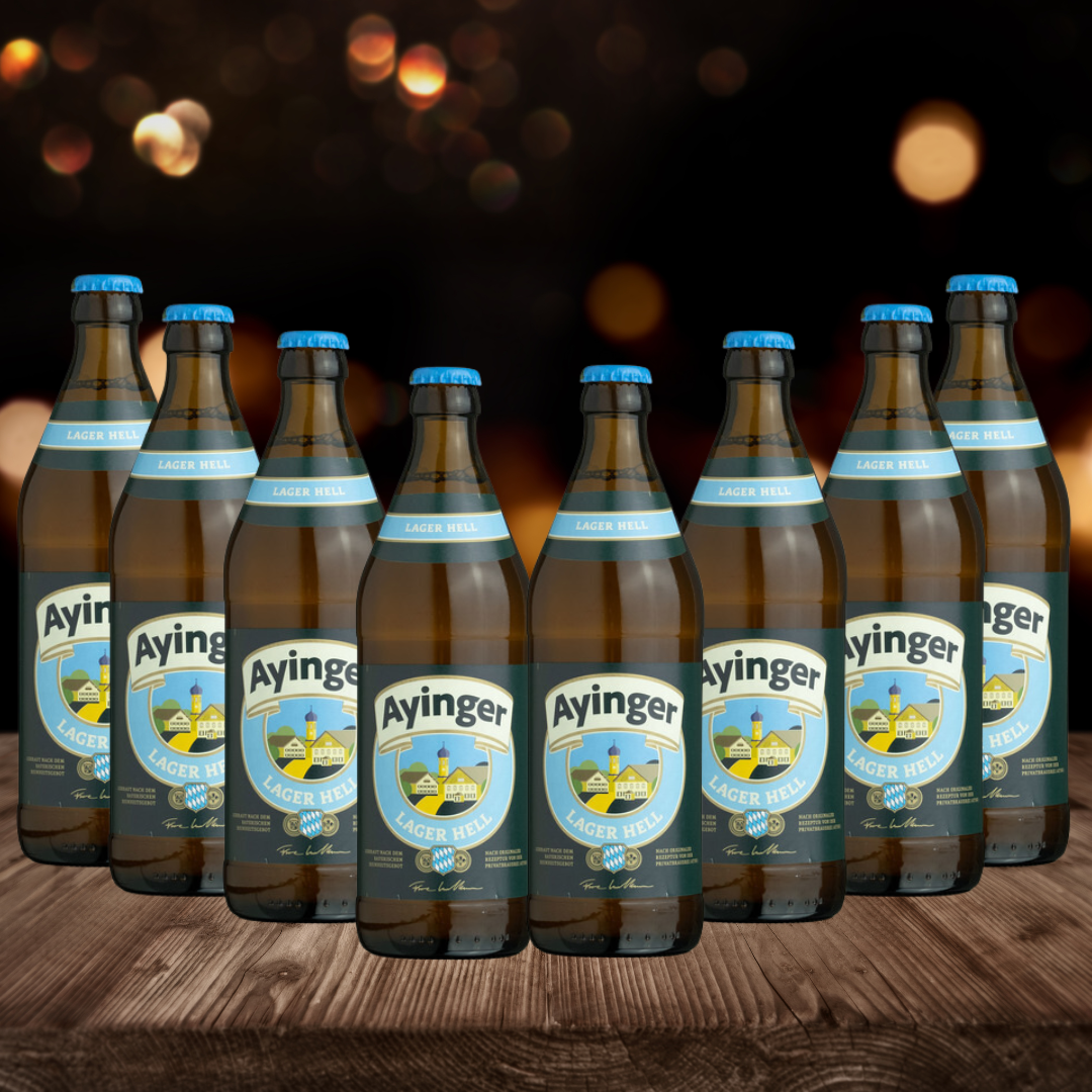 Ayinger Lager Hell 500ml Bottles - 4.9% ABV (Multipack)