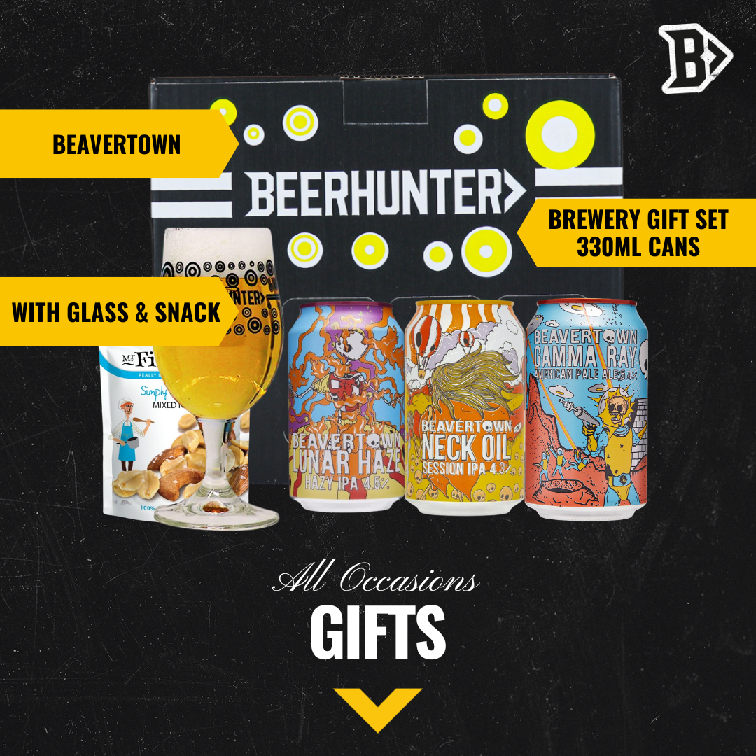 Beavertown Brewery Gift Set 330ml Cans with Glass (3 Pack)