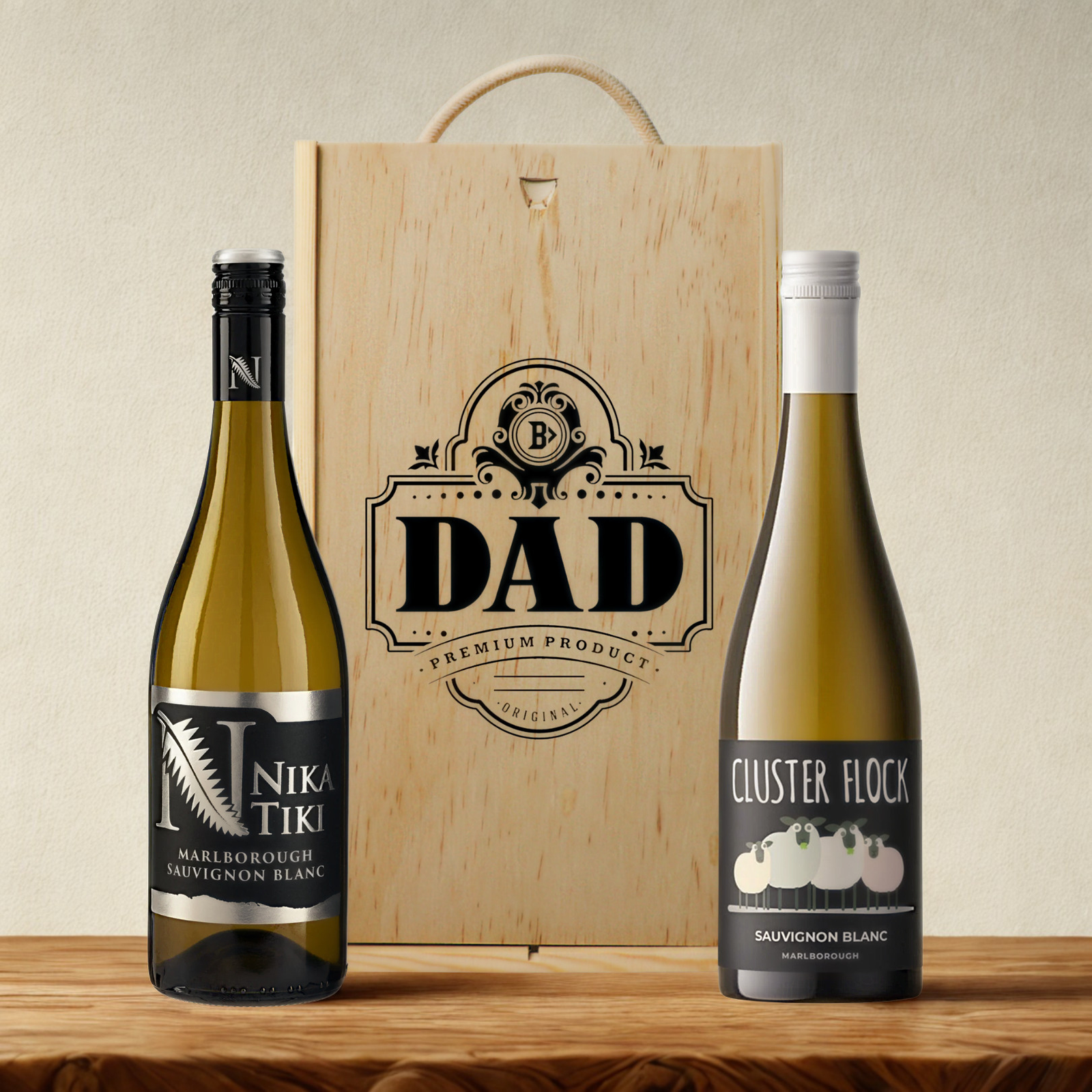 Best Dad Wine Gift Set – Premium Red & White Wine Selection