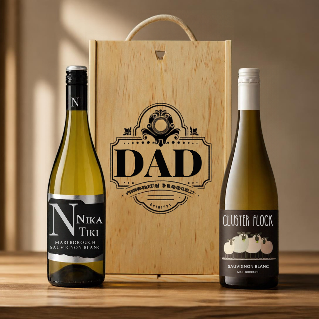 Best Dad Wine Gift Set – Premium Red & White Wine Selection