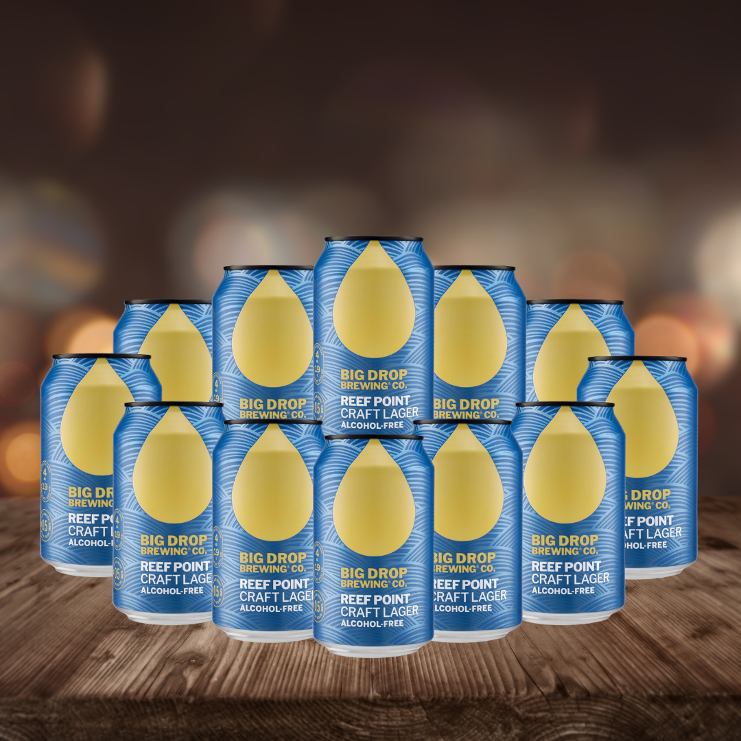 Big Drop Reef Point Non-Alcoholic Lager 330ml Cans - 0.5% ABV (Multipack)