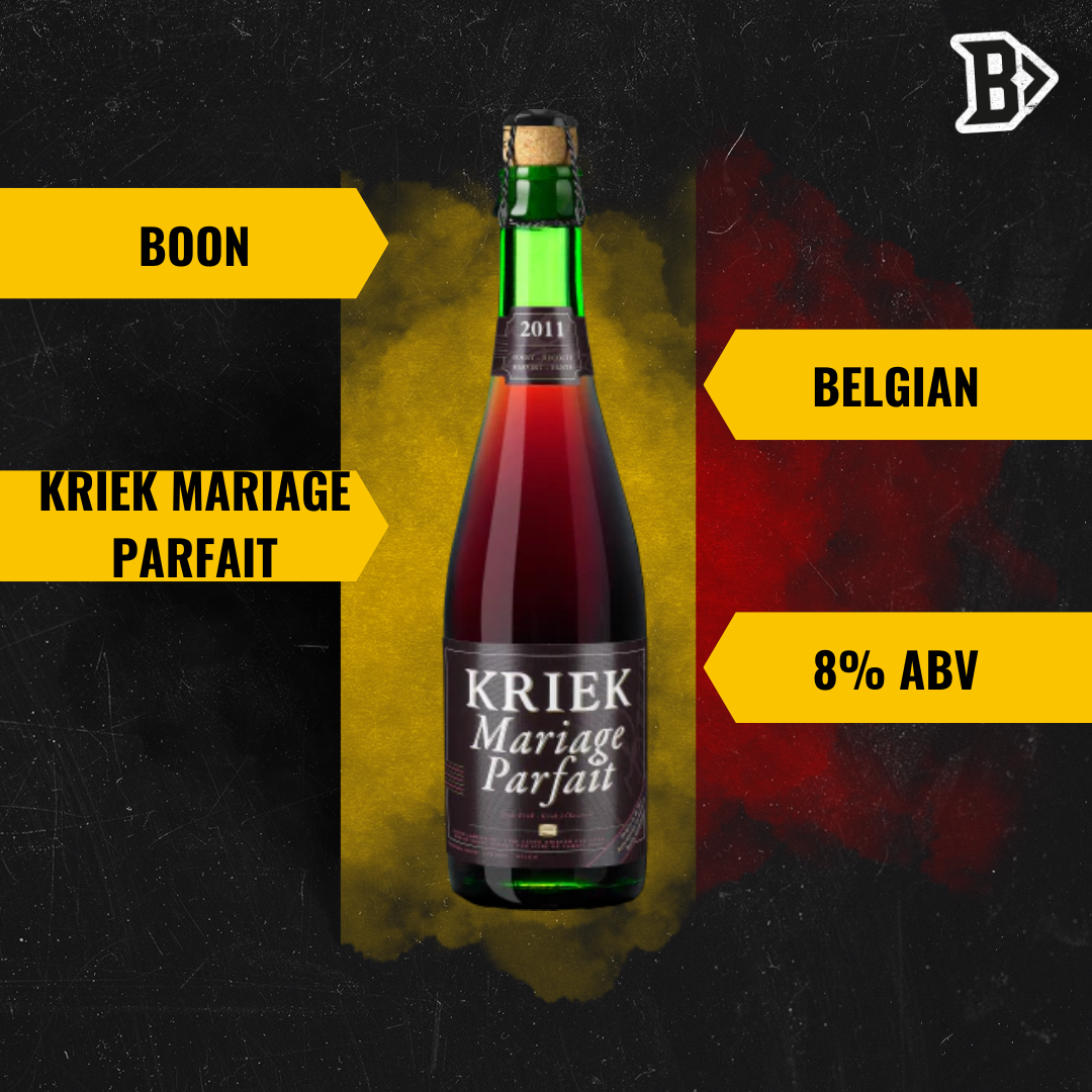 Boon Kriek Belgian Mariage Parfait 375ml Bottles - 8.0% ABV (12 Pack)