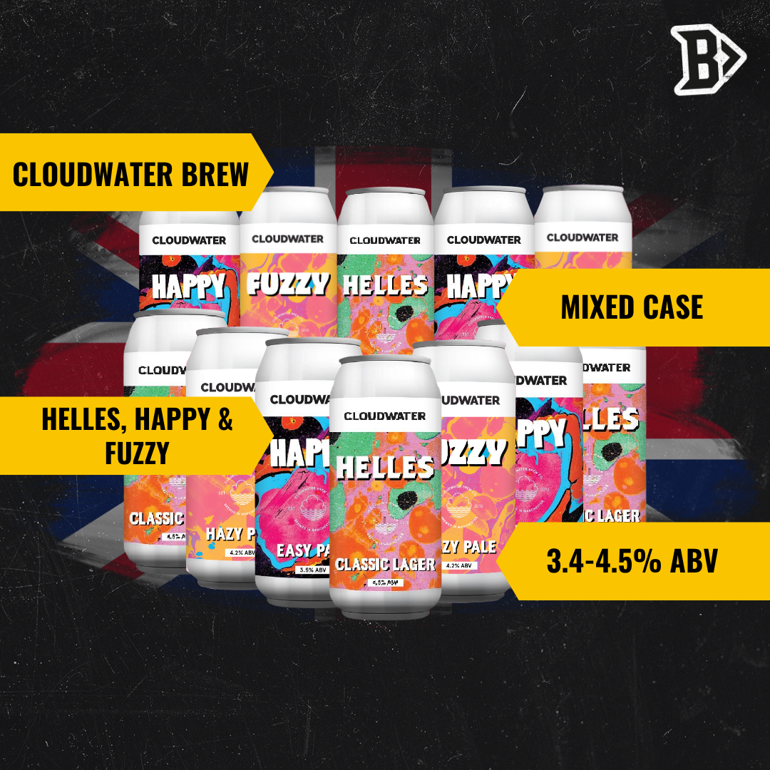Cloudwater Brew Co. Craft Beer Mixed Case with Glass (12 Pack) - Pale Ale, Hazy Pale, Helles - BEERHUNTER