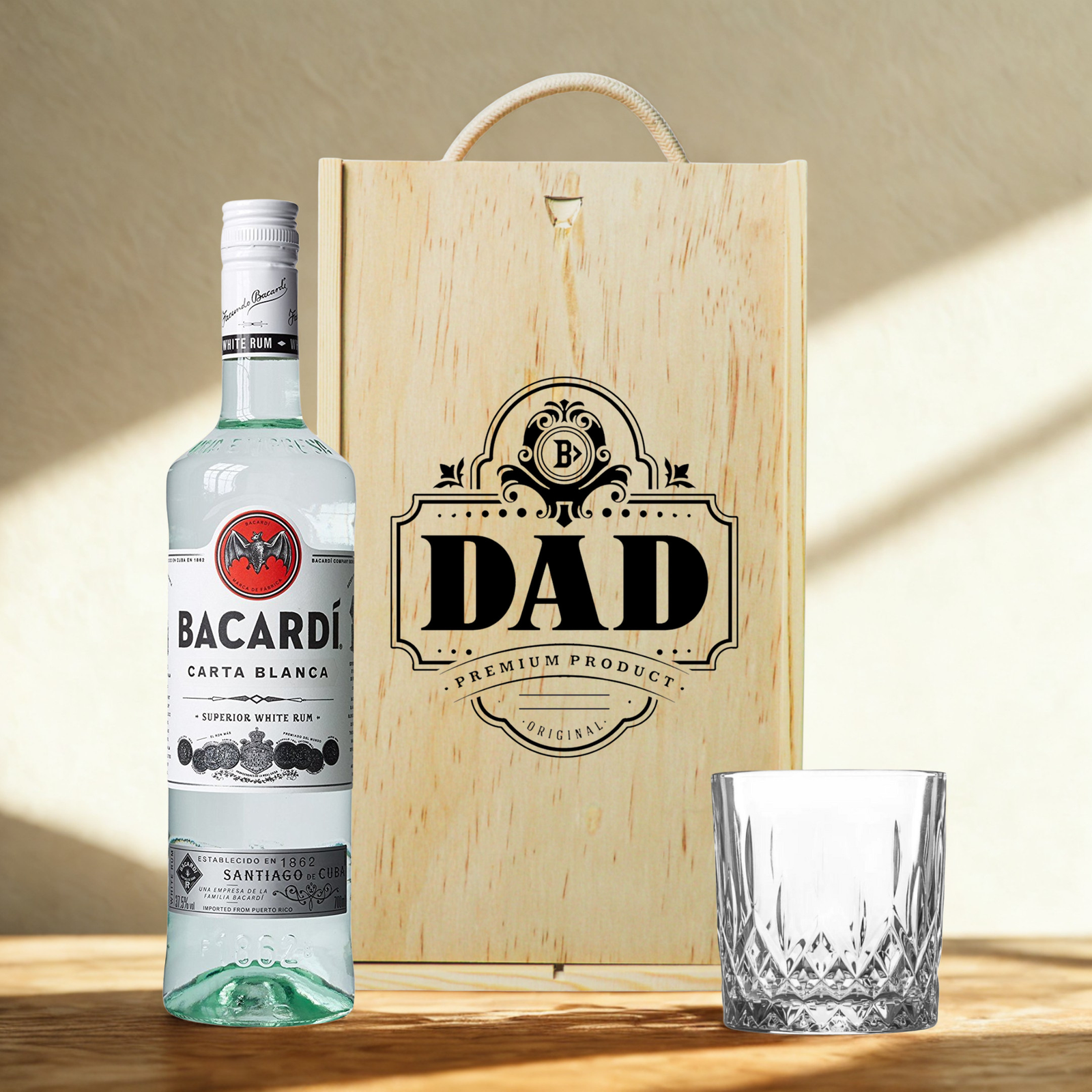Best Dad Rum Gift Set with Glass – Premium Rum Selection 70cl