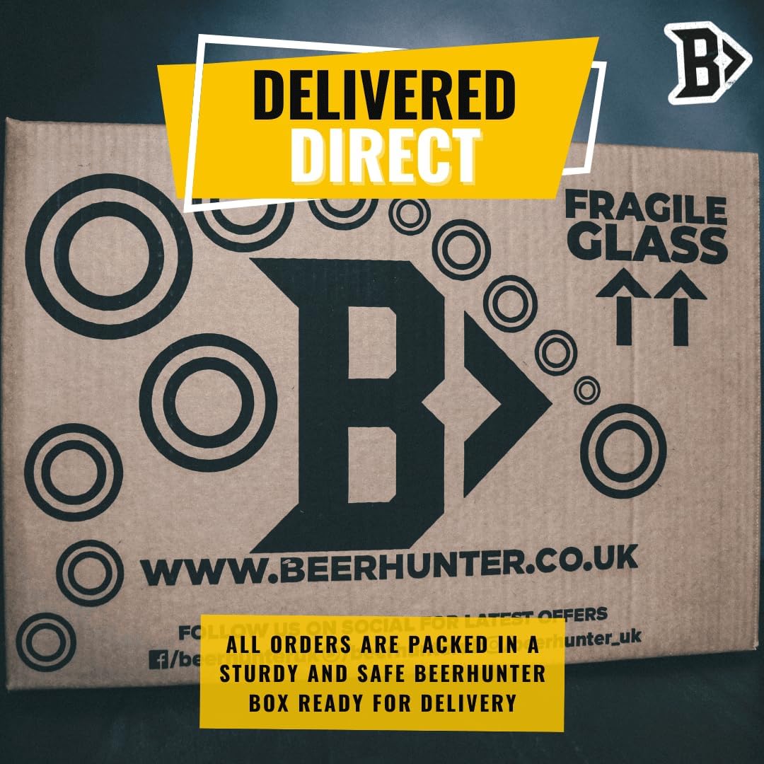 Timmermans & Guinness Lambic & Stout Beer Gift Set (8 Pack) with Official Timmermans Glass - 375ml Bottles