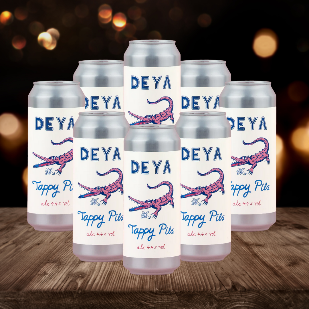 Deya British Tappy Pils Lager 500ml Can - 4.4% ABV (8 Pack)