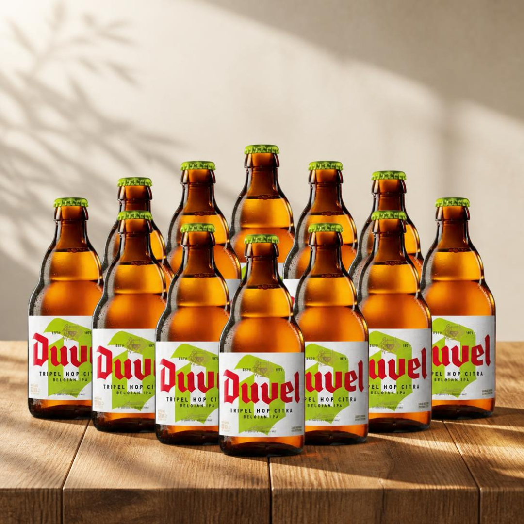 Duvel Belgian Strong Ale Tripel Hop Citra 330ml Bottles - 9.0% ABV (Multipack)