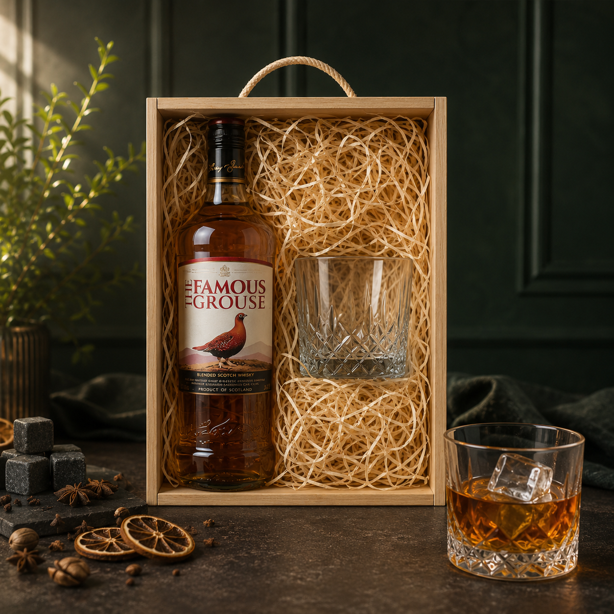 Best Dad Whisky Gift Set with Glass – Premium Whisky Selection 70cl