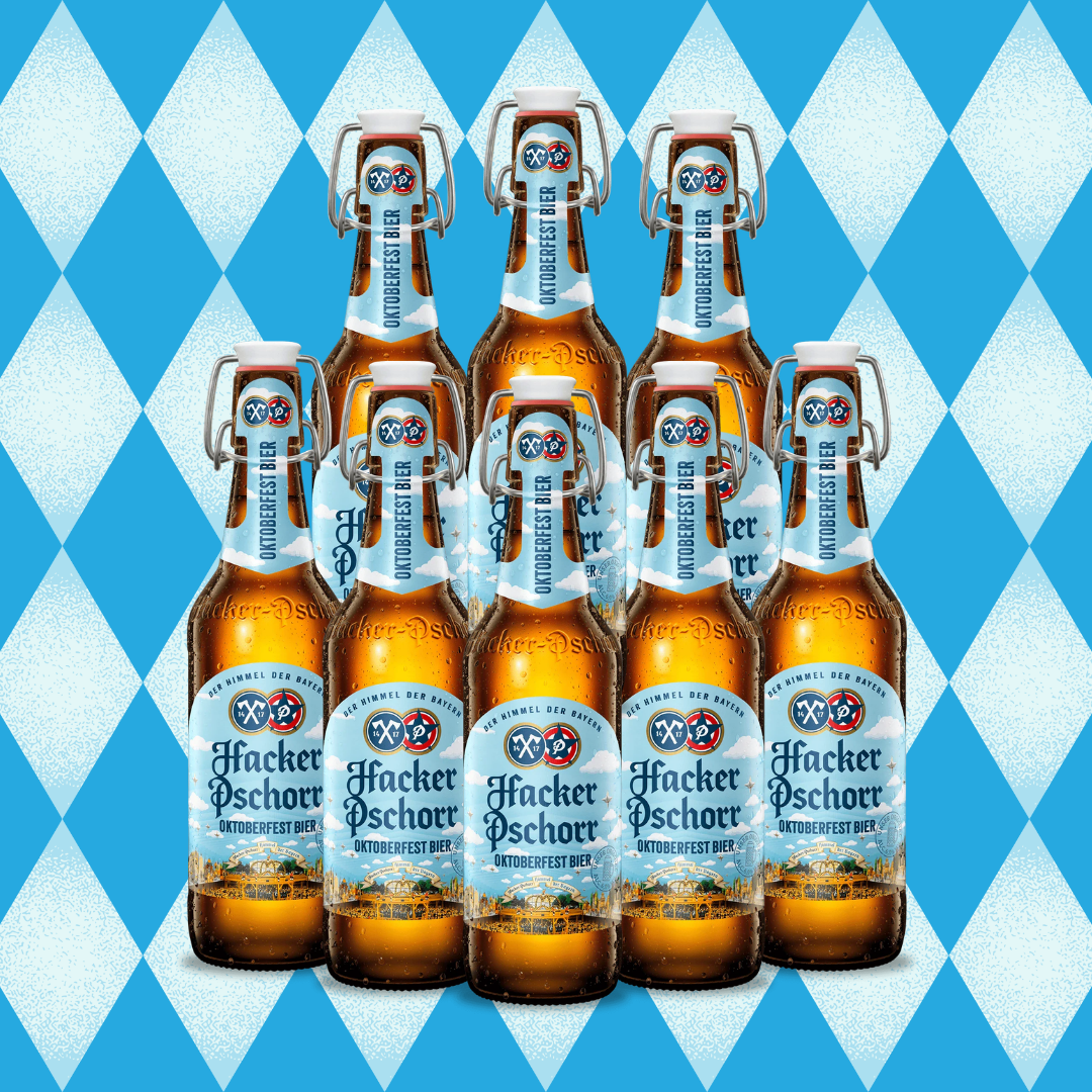 Hacker-Pschorr Oktoberfest Bier 500ml Bottles - 5.9% ABV (Multipack)