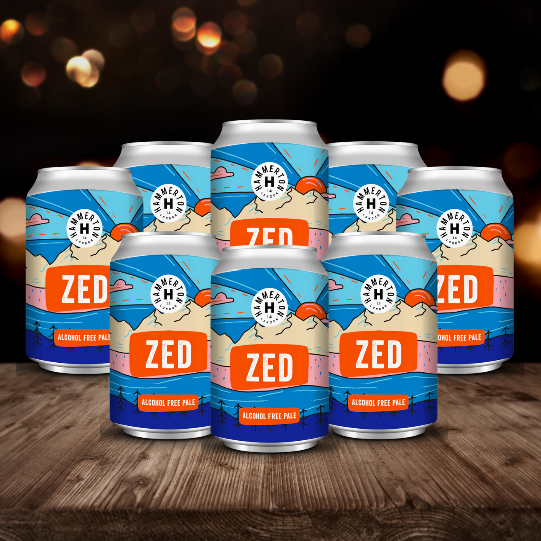 Hammerton Brewery British Gluten Free/Low Alcohol Pale Ale Zed AF 330ml Cans - 0.5% ABV (8 Pack)