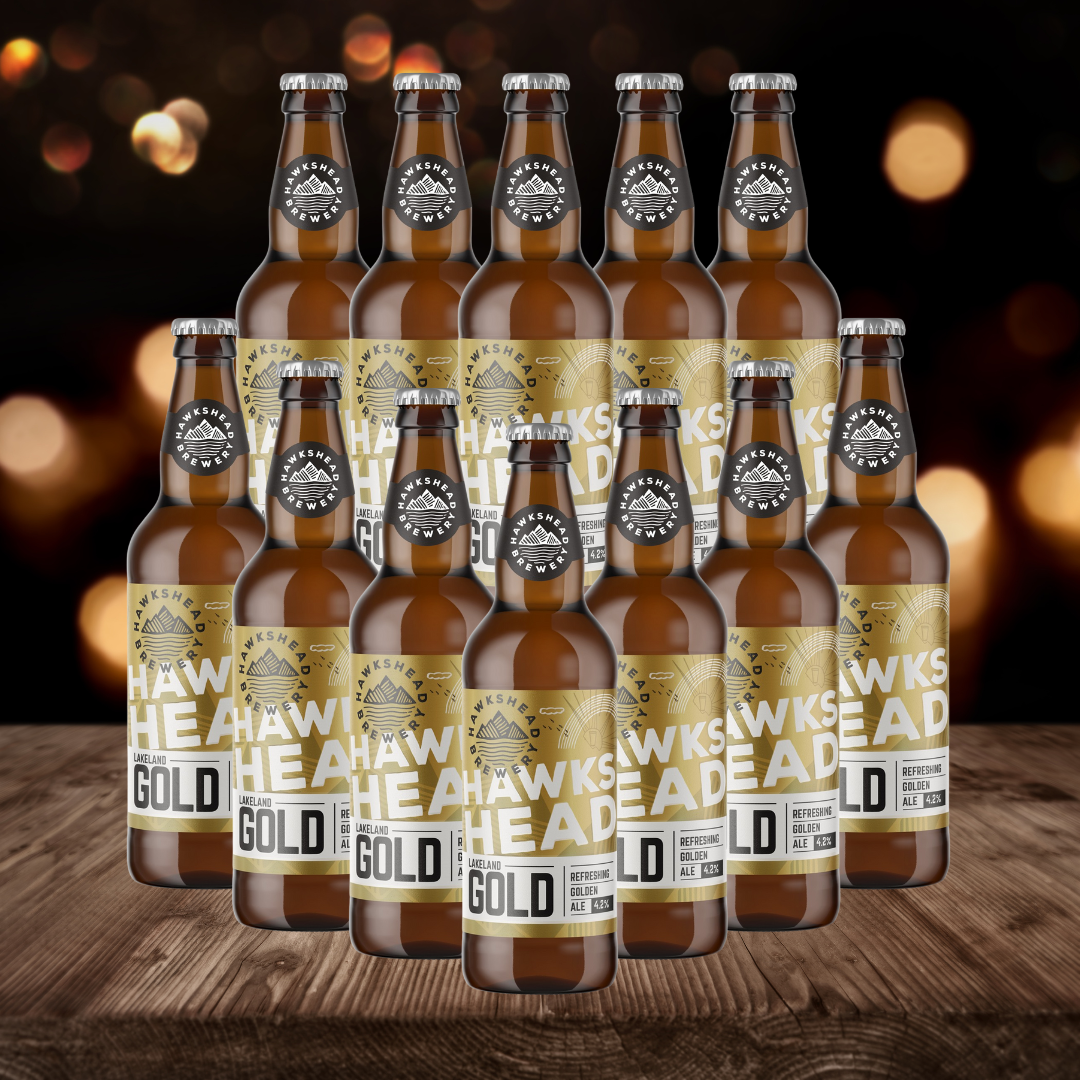 Hawkshead Brewery Lakeland Gold Ale 500ml Bottles - 4.2% ABV (12 Pack)