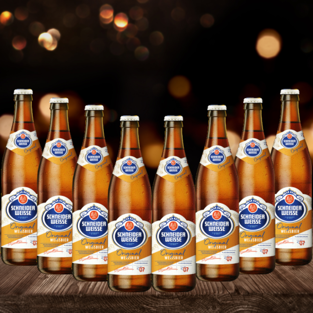 Schneider Weisse Original Tap 7 German Wheat Beer 500ml Bottles - 5.4% ABV (MultiPack)