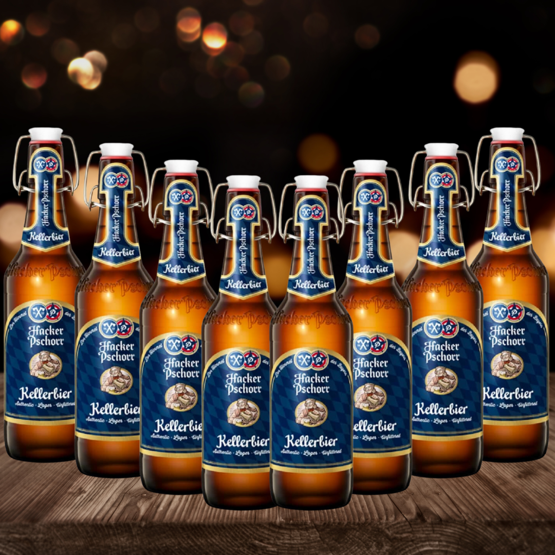 Hacker Pschorr Kellerbier German Lager 500ml Bottles - 5.5% ABV (multipack)