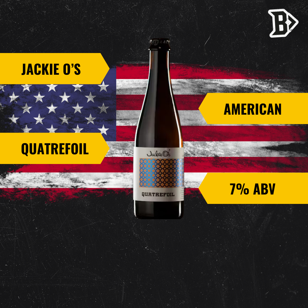 Jackie O's Quatrefoil American Oak Aged Sour 500ml Bottles - 7.00% ABV (12 Pack)
