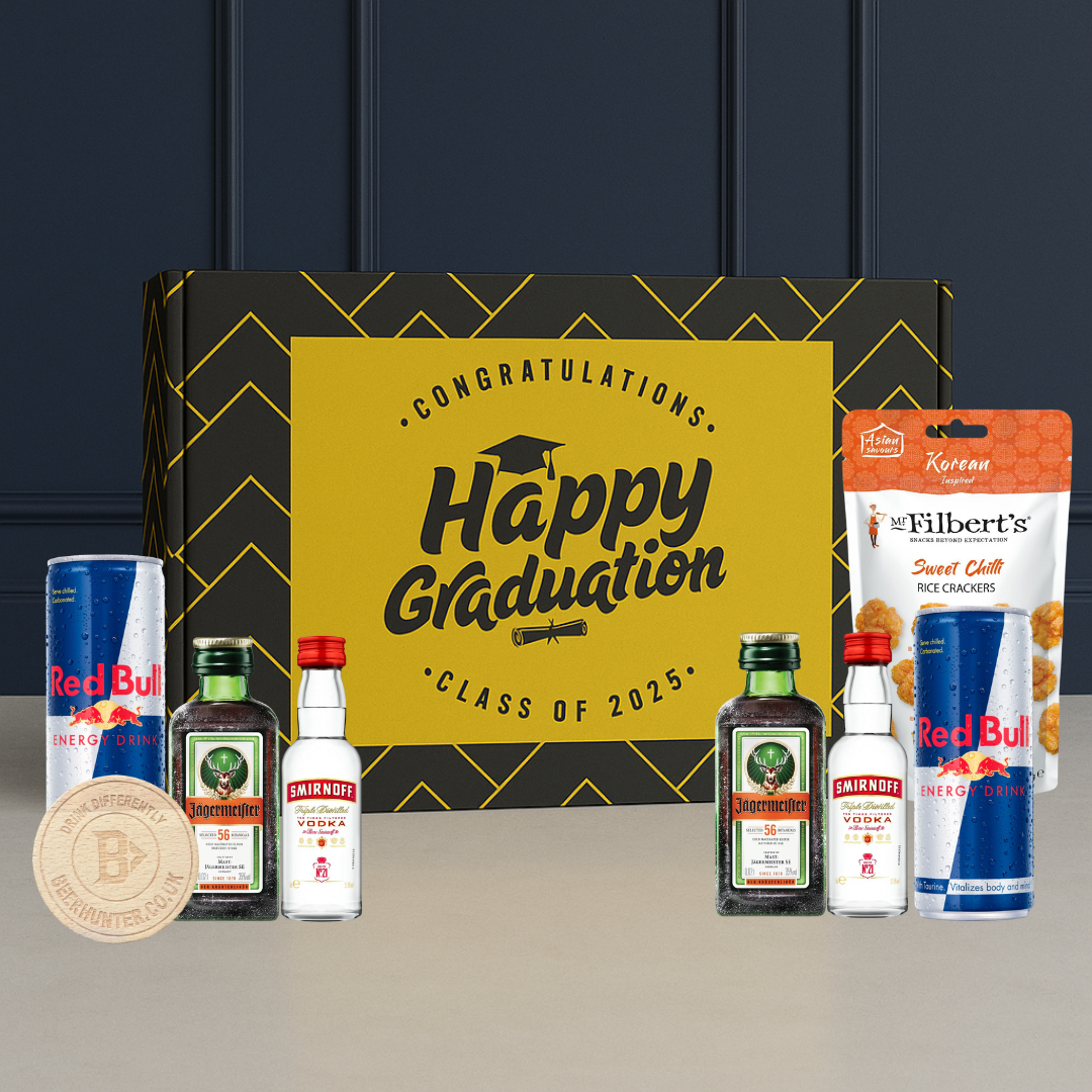 Jägermeister Graduation Gifts For Him Gift Differently Set (Jägermeister, Smirnoff Vodka, Red Bull)