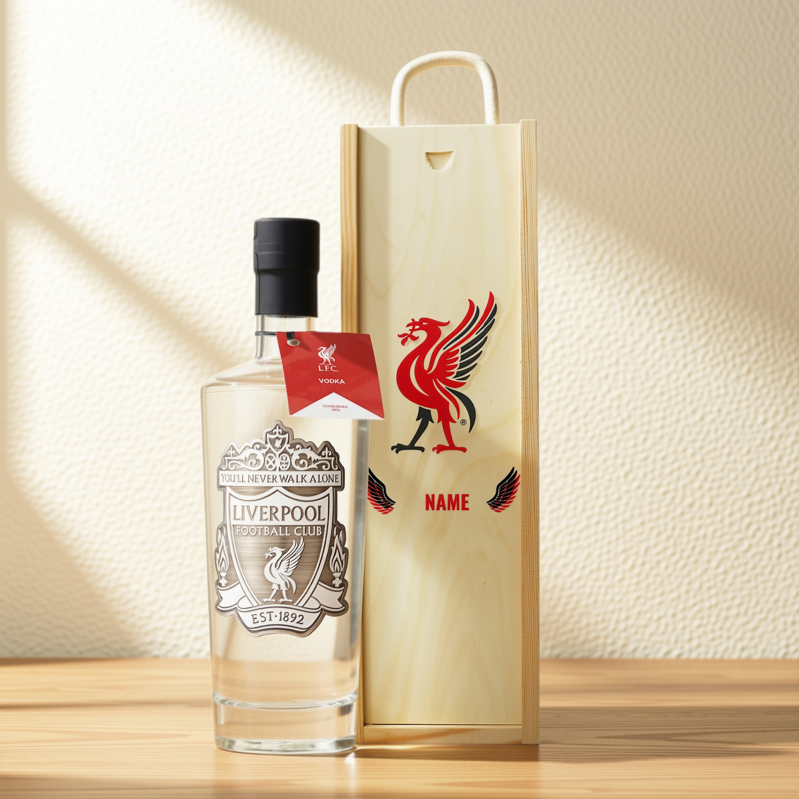 Liverpool Football Vodka in Personalised Presentation Box (70cl) - 37.5% ABV