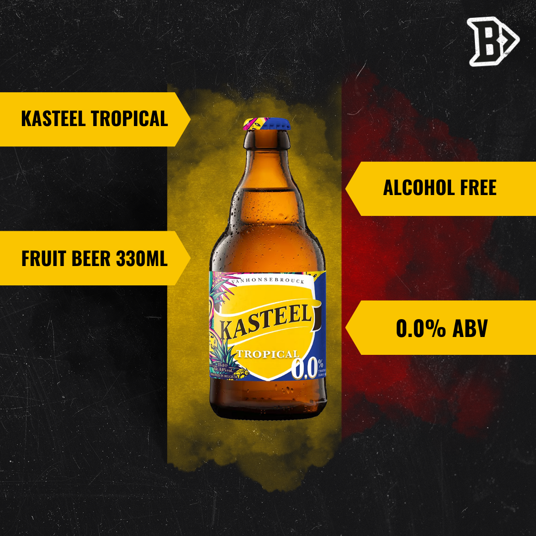 Kasteel Tropical Alcohol Free Fruit Beer Bottles 330ml - 0.0% ABV (Multipack)